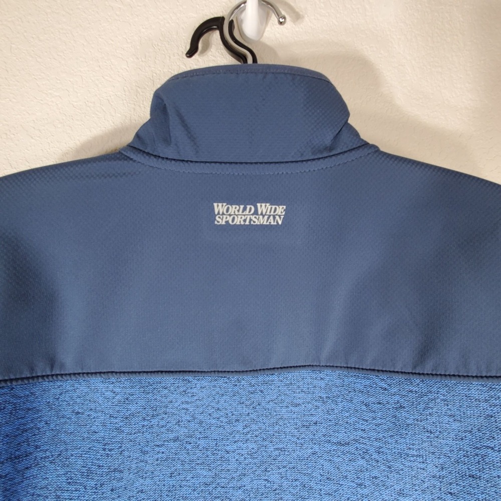 World Wide Sportsman Coat Womans Large Echo Windproof Blue Full-Zip Jacket - Picture 9 of 12